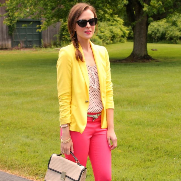 Ann Taylor Factory Jackets & Blazers - Ann Taylor Factory Golden Yellow Blazer